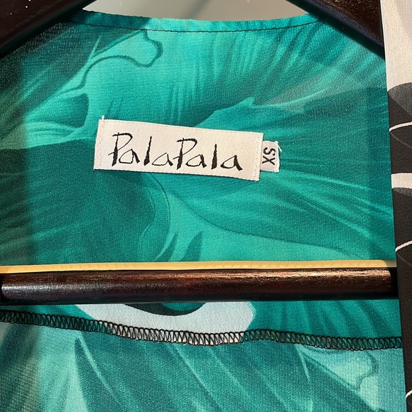 Tropical Print Tie Front Cover Up, NWOT - Picture 7 of 11